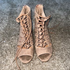 Rampage lace up heels